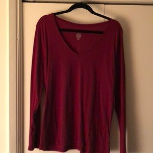 Mossimo - Burgundy V-Neck